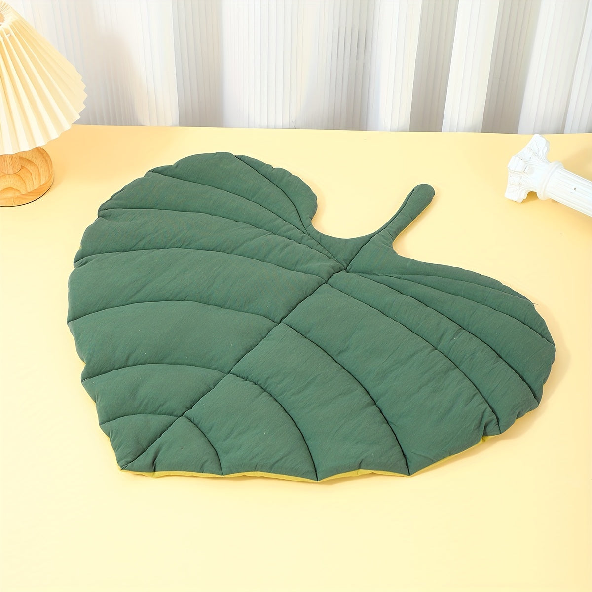 Springtime Leaf Pet Mat |Perfect Floor Cushion | Reversible 20x27 in.