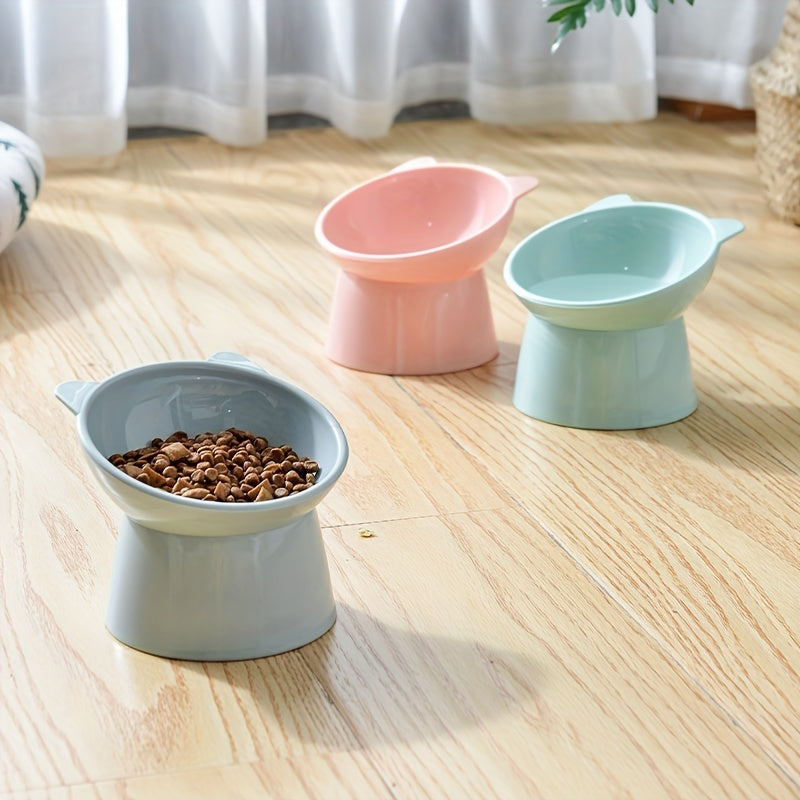 Premium Elevated Nordic-Style Tilted Pet Food Bowl