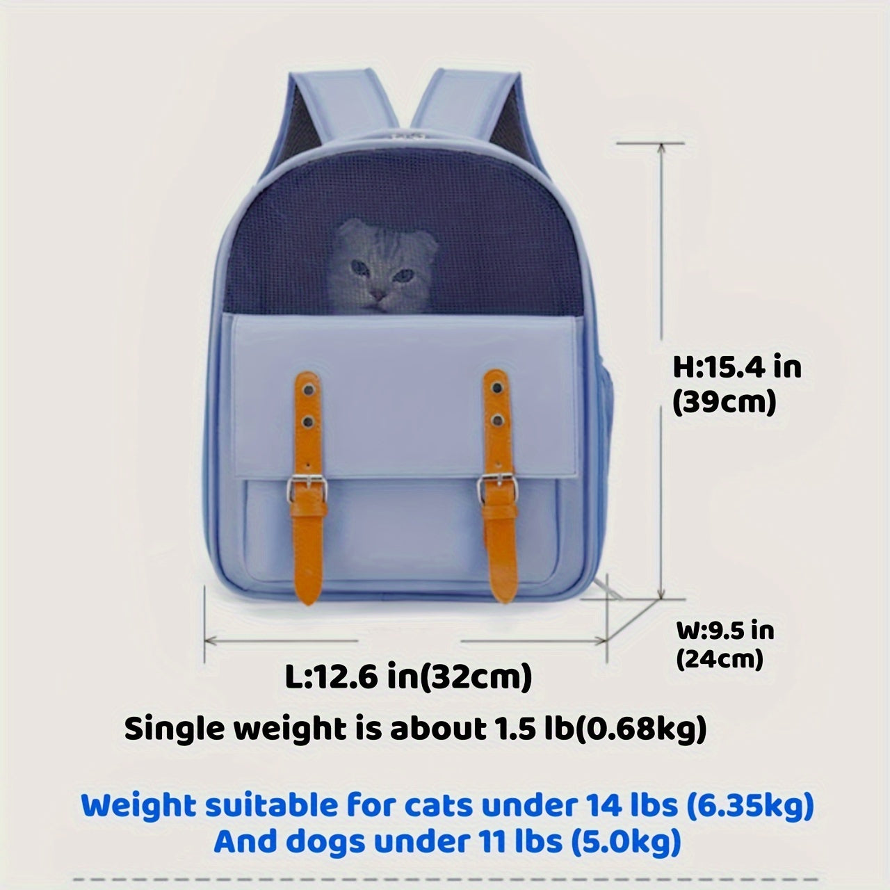 Comfy Camper Pet Backpack Carrier for Cats and Small Dogs | Outdoor Adventurers | Camping Adventures