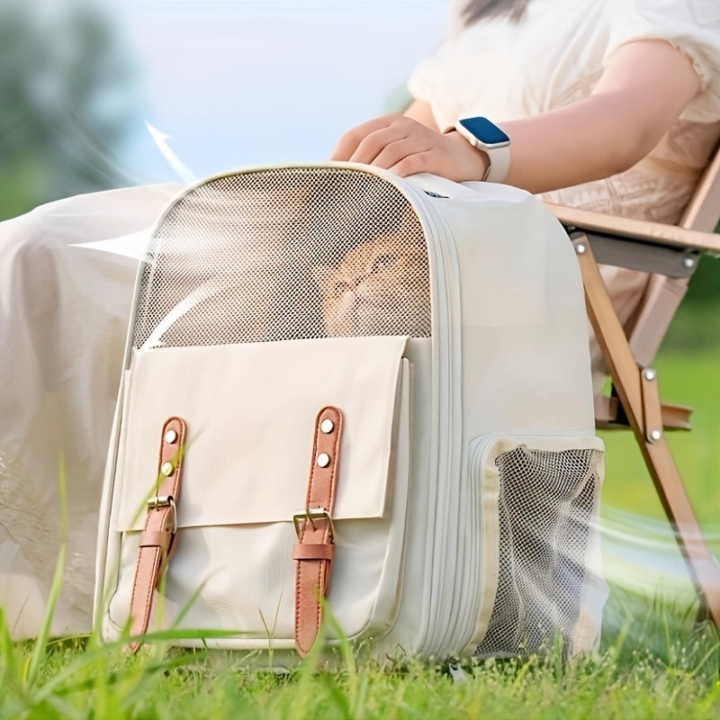 Comfy Camper Pet Backpack Carrier for Cats and Small Dogs | Outdoor Adventurers | Camping Adventures