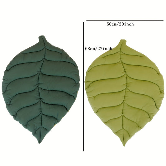 Springtime Leaf Pet Mat |Perfect Floor Cushion | Reversible 20x27 in.