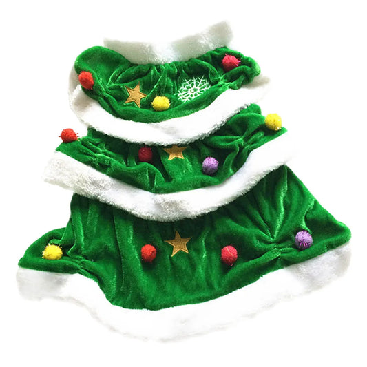 Green Christmas Holiday Dog Dress for Holiday Parties