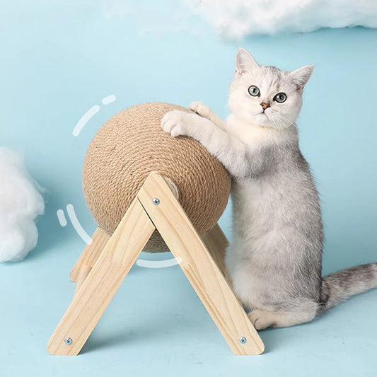 Cat Scratching Ball Toy | Sisal Rope Ball