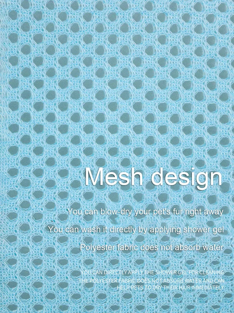 Breathable Mesh Cat Bathing and Grooming Bag
