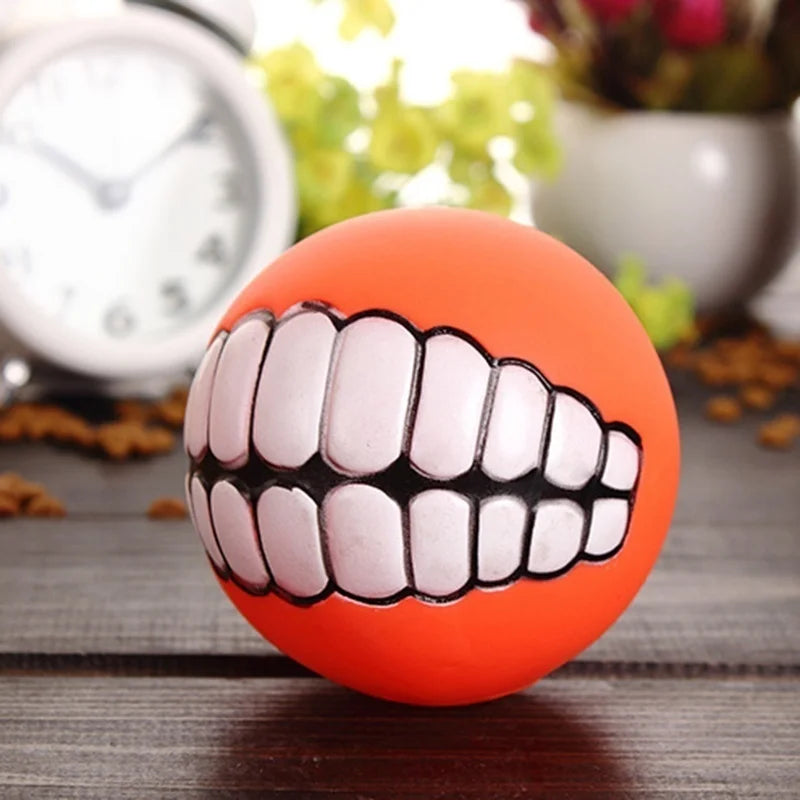 Dog Ball Teeth Silicone | Chew Toy with Sound