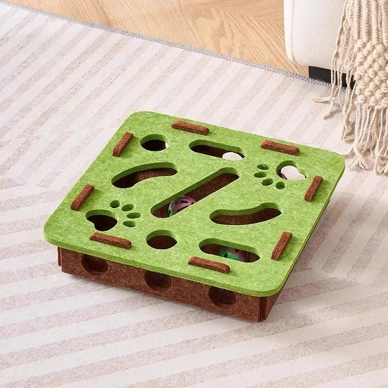 Cat and Dog Mental Stimulation Puzzle Toy | Felt Puzzle Box