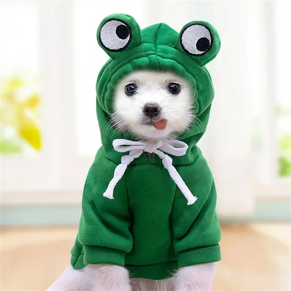 Cute Froggy Dog Hoodie