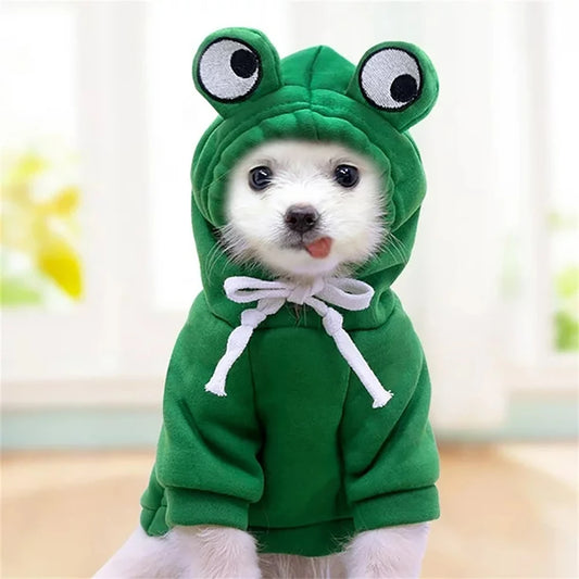 Cute Froggy Dog Hoodie