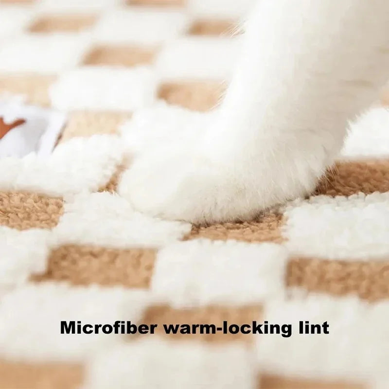 Fleece Warm Plush Cat Bed with Reindeer Appearance | Hide and Seek Cat Play Tunnel Play