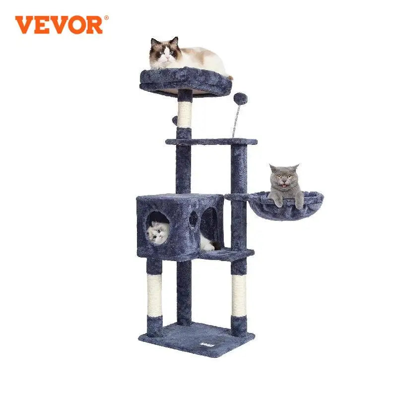 Cat Tree Towers | Cat Condo Sisal Scratching Post | Hammock | Multiple Options