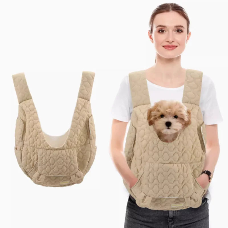 Cozy Teddy Bear-style Pet Carrier Bag for Cats or Dogs | Waterproof | Wind Resistant