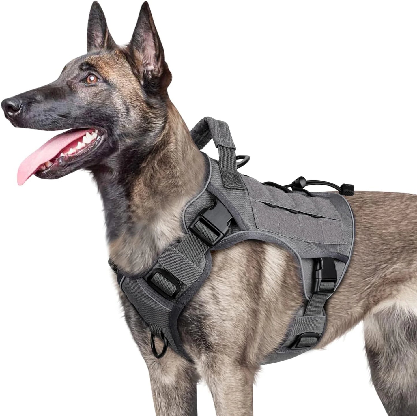 Adjustable No-Pull Tactical Dog Harness with Handle | Reflective Military Vest