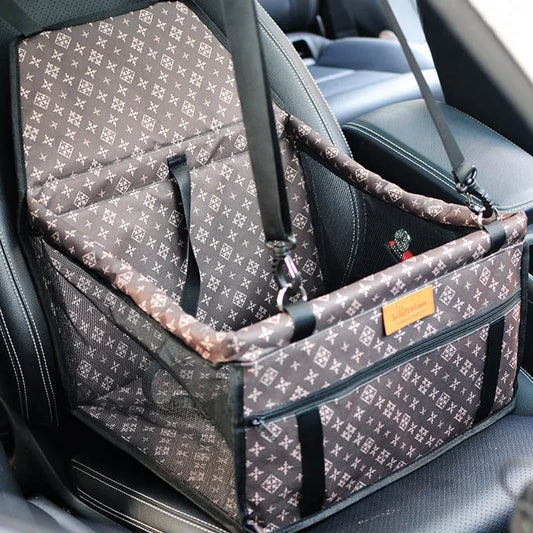Fancy High Fashion Pet Car Seat Carrier for Cats and Dogs  | Washable | Breathable | Comfortable