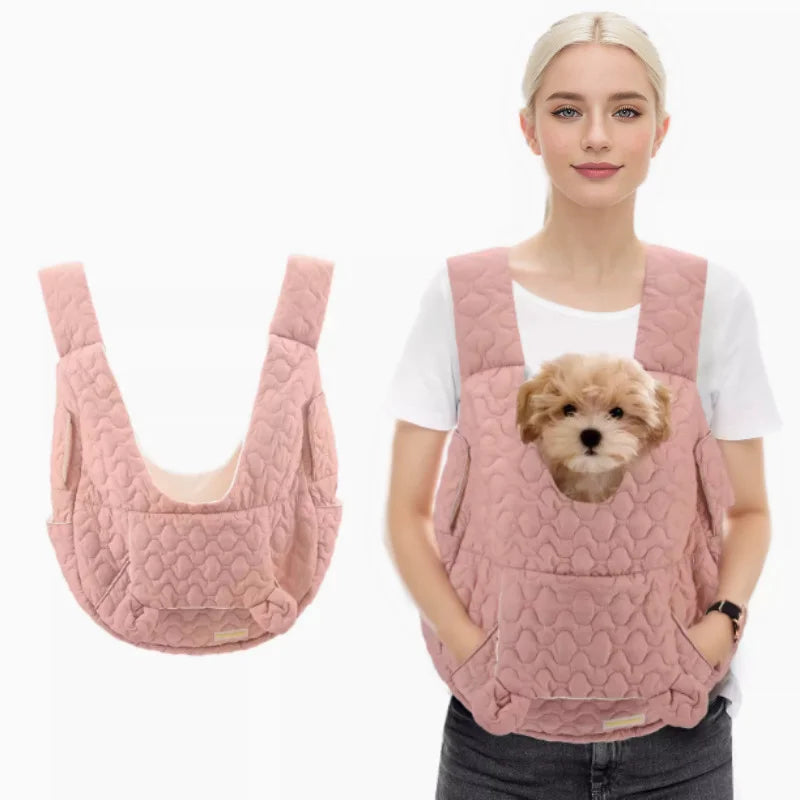 Cozy Teddy Bear-style Pet Carrier Bag for Cats or Dogs | Waterproof | Wind Resistant