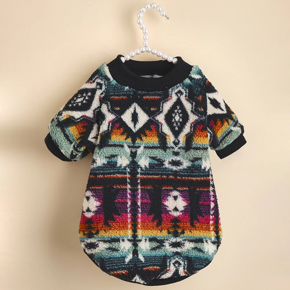 Warm Woolen Fleece Sweater for Dogs | Multiple Colors/Patterns