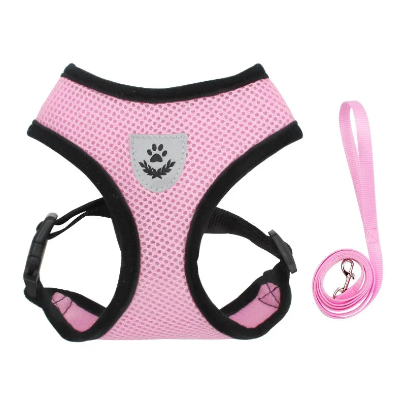 Summer Cat or Dog Harness Adjustable Vest | Polyester Mesh | Breathable