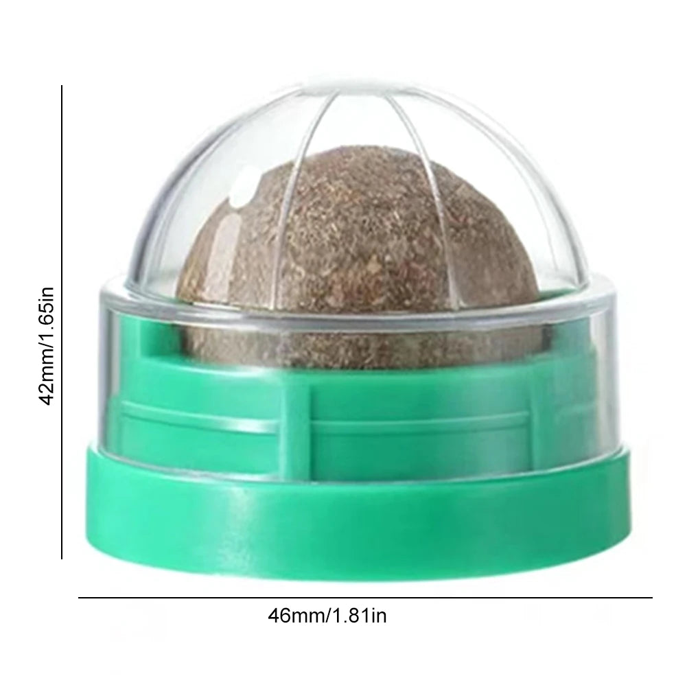 3Pcs Catnip Ball Rotatable | Lickable | Self-Adhensive