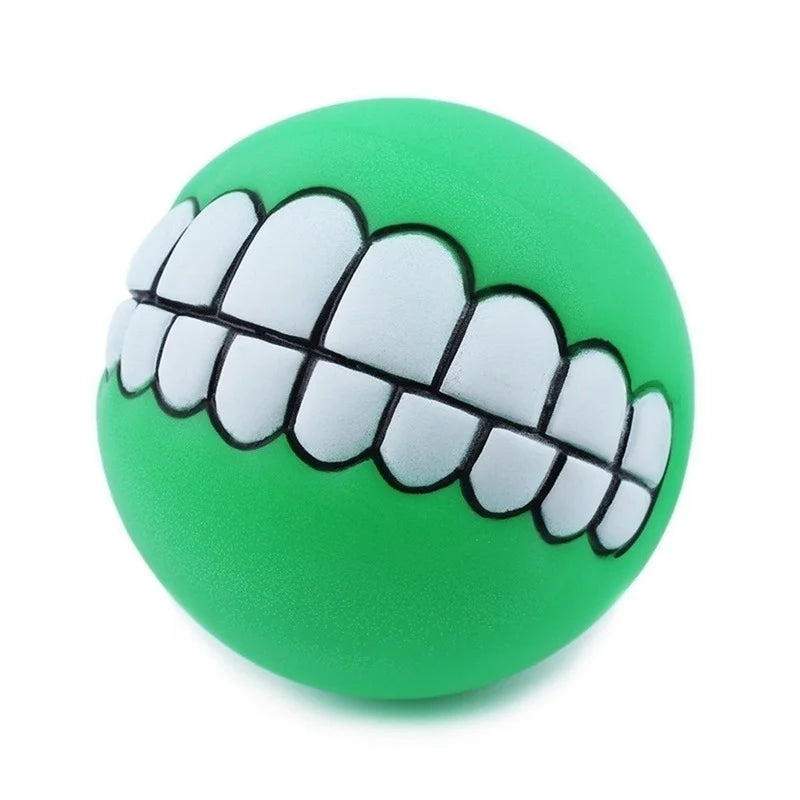 Dog Ball Teeth Silicone | Chew Toy with Sound