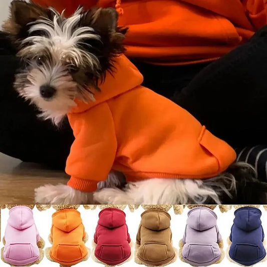 Pet Hooded Sweatshirt for Dogs and Cats with Pocket