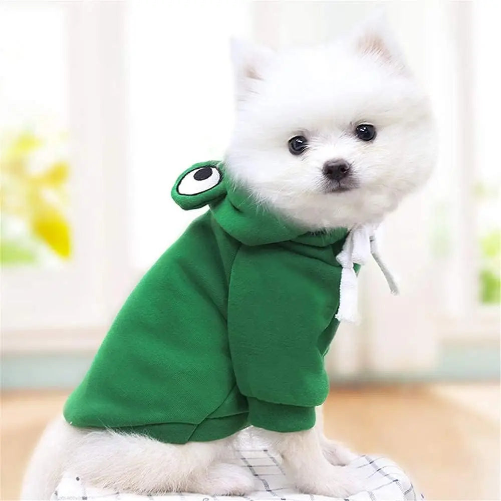 Cute Froggy Dog Hoodie