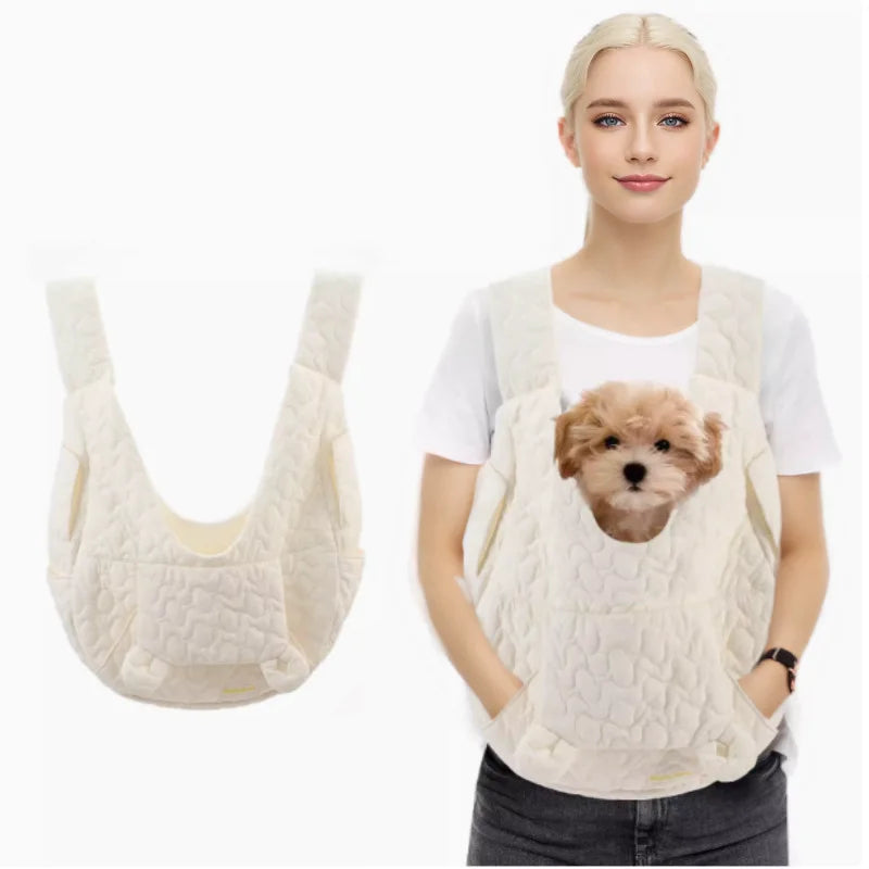Cozy Teddy Bear-style Pet Carrier Bag for Cats or Dogs | Waterproof | Wind Resistant