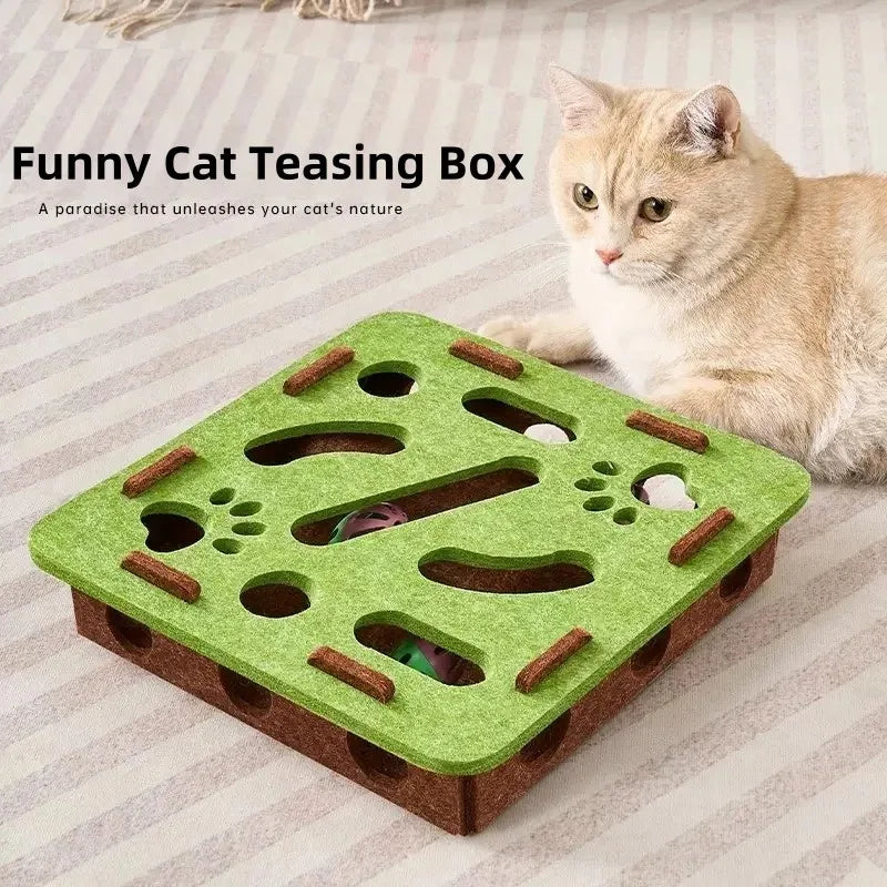 Cat and Dog Mental Stimulation Puzzle Toy | Felt Puzzle Box