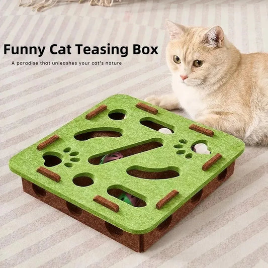 Cat and Dog Mental Stimulation Puzzle Toy | Felt Puzzle Box