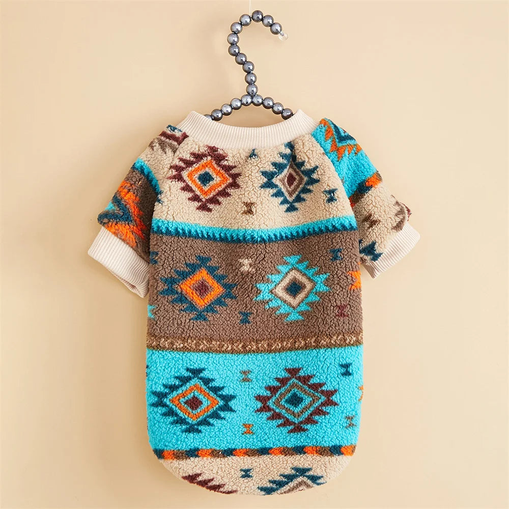 Warm Woolen Fleece Sweater for Dogs | Multiple Colors/Patterns