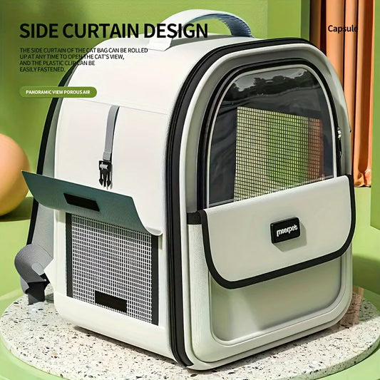Boxy Astronaut Pet Backpack for Cats And Dogs | Yellow Black Pink Grey