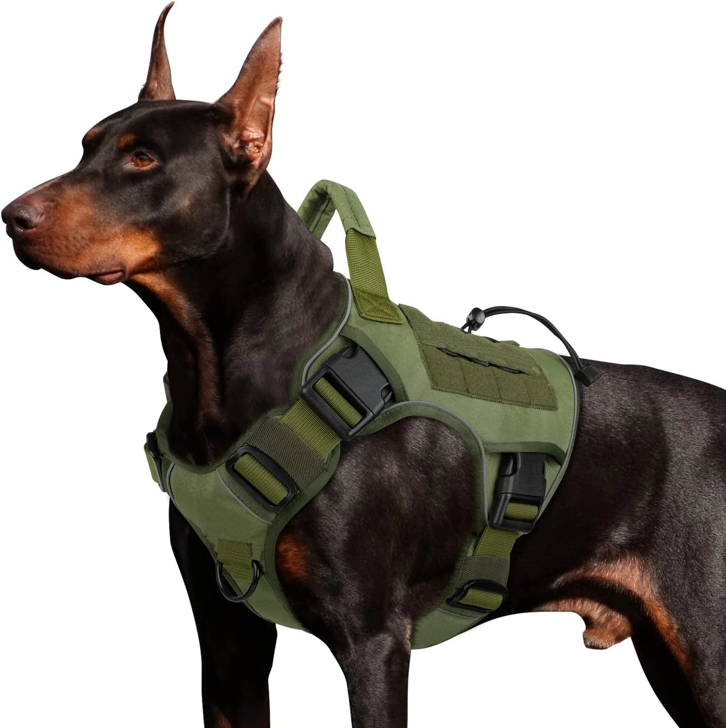 Adjustable No-Pull Tactical Dog Harness with Handle | Reflective Military Vest